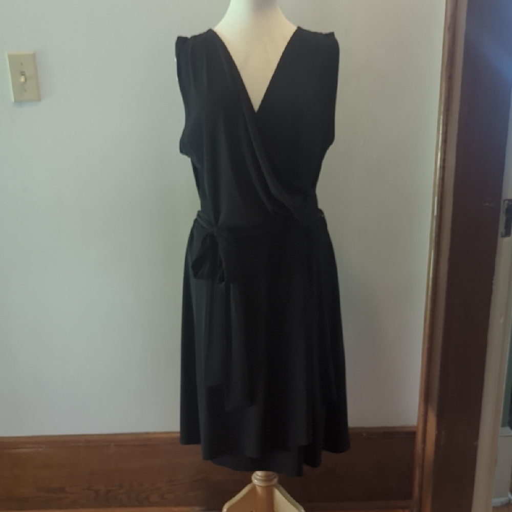 Elegant Black Wrap Dress